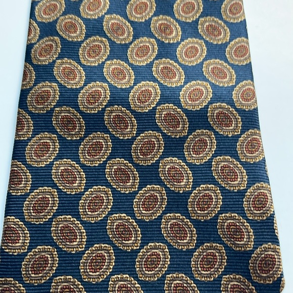 Brooks Brothers Makers 100% silk repp made in USA necktie 58” X 4” Italy printed - Picture 2 of 9